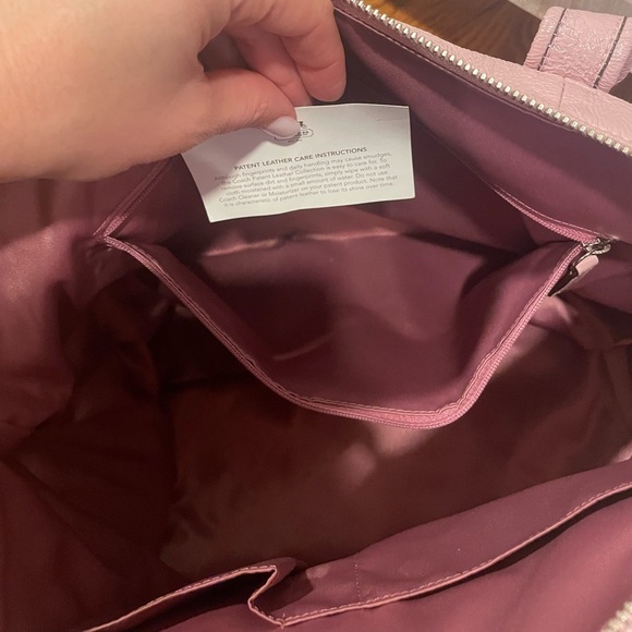 Pink Coach Poppy Rare Leather Tote 👛🩷 EXCELLENT USED CONDITION - Picture 10 of 12